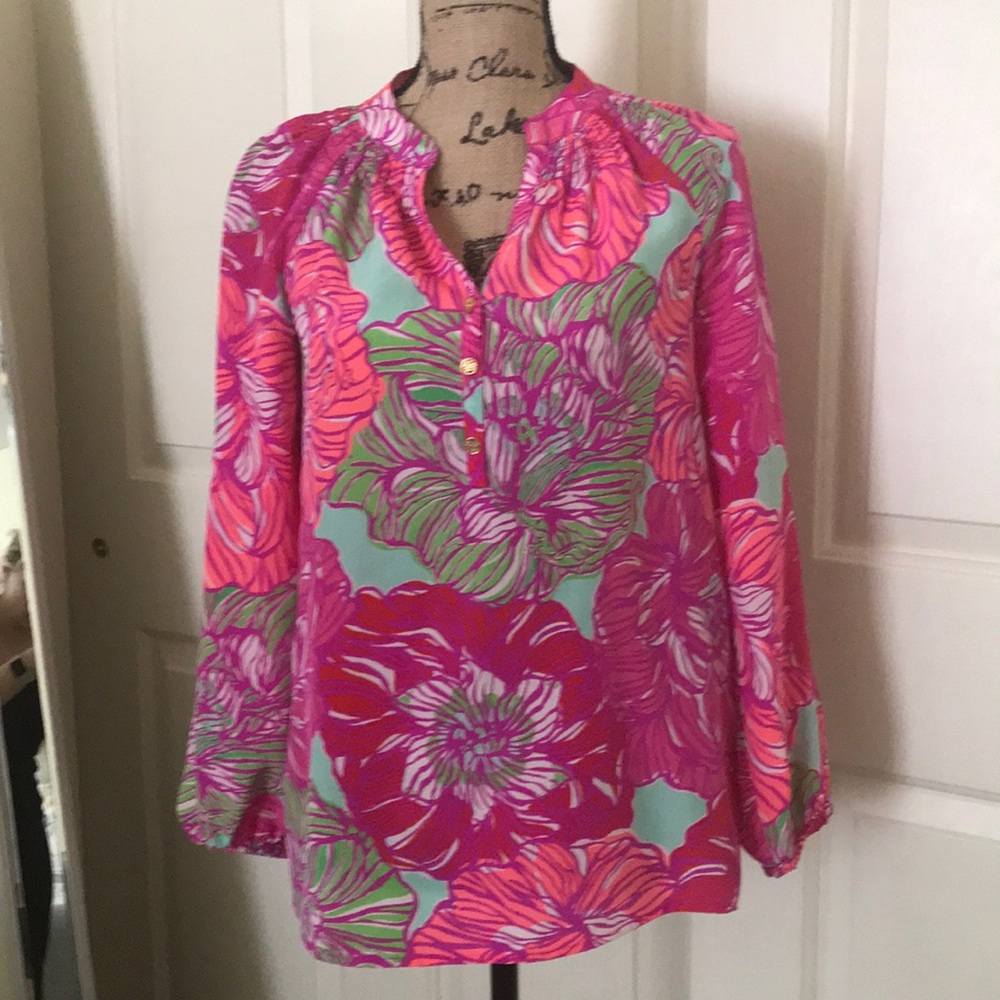 Lilly Pulitzer Silk Elsa Top